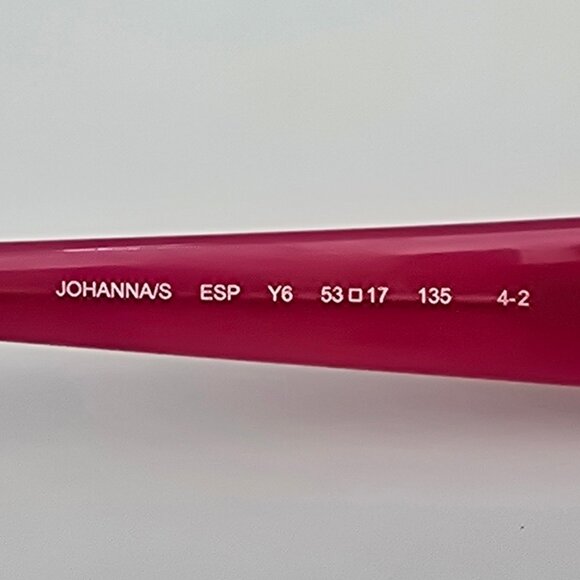 Kate Spade Johanna Camel Tortoise Neon Pink Cat Eye Sunglasses Frame 53-17-135 - Picture 8 of 13